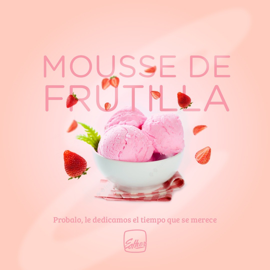 mousse-de-frutilla-